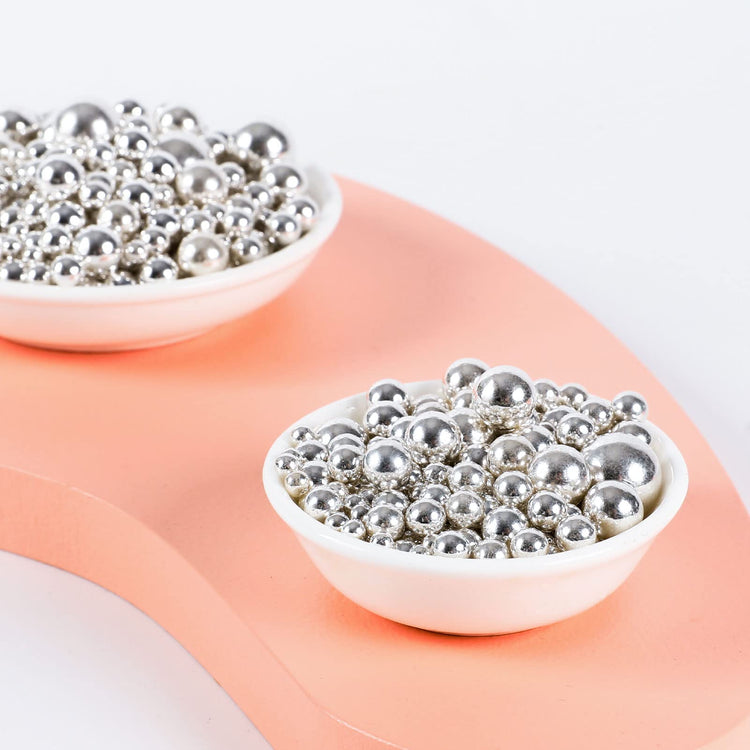 Silver Pearl Sugar Sprinkles (4.58 Ounce)