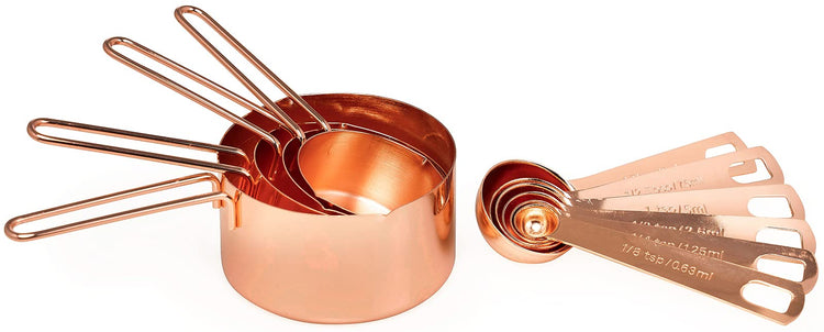 Rose Gold Measuring Cups & Measuring Spoons 10