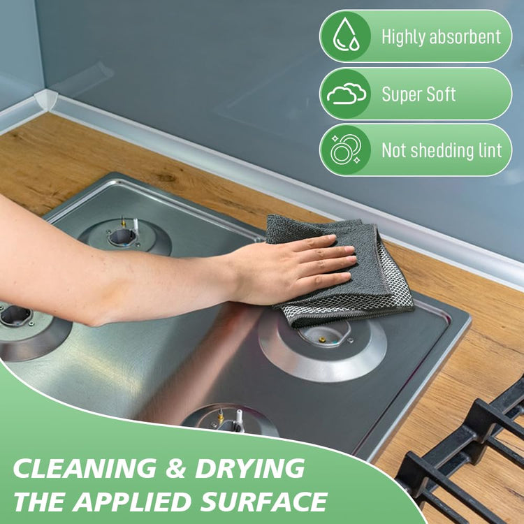 Dish Cloth for Washing Dishes Kitchen Washcloth Cleaning Cloth (10 Count)