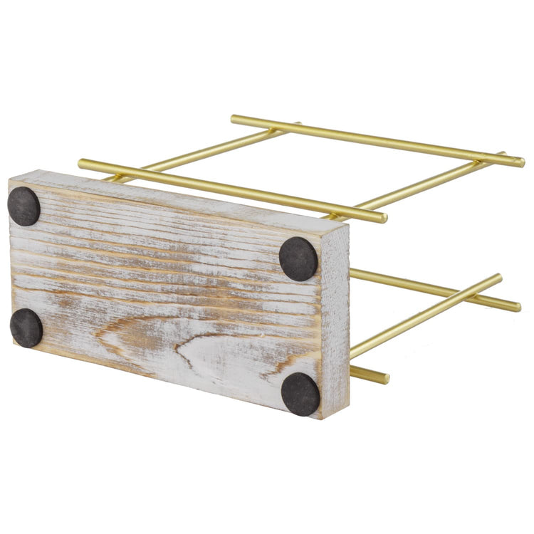 Shabby Whitewashed Wood Base Napkin Holders