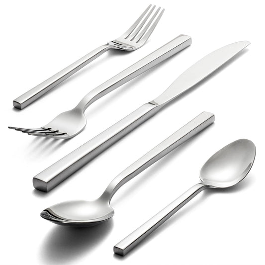 Cube 20 Piece Forged Flatware Set (4 Count)