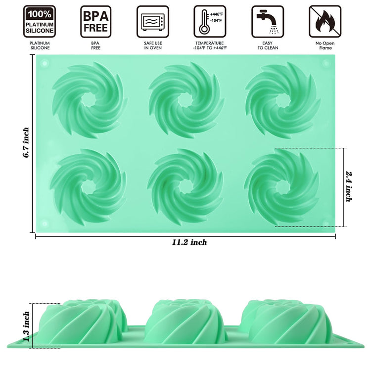 2 Pcs Mini Fluted Cake Pan (2 Count)