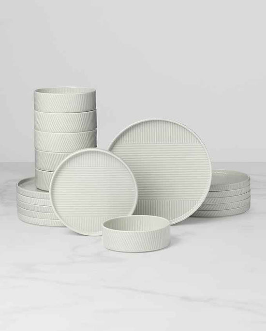 Lenox 899194 Modulus 18-Piece Dinnerware Set, Service For 6