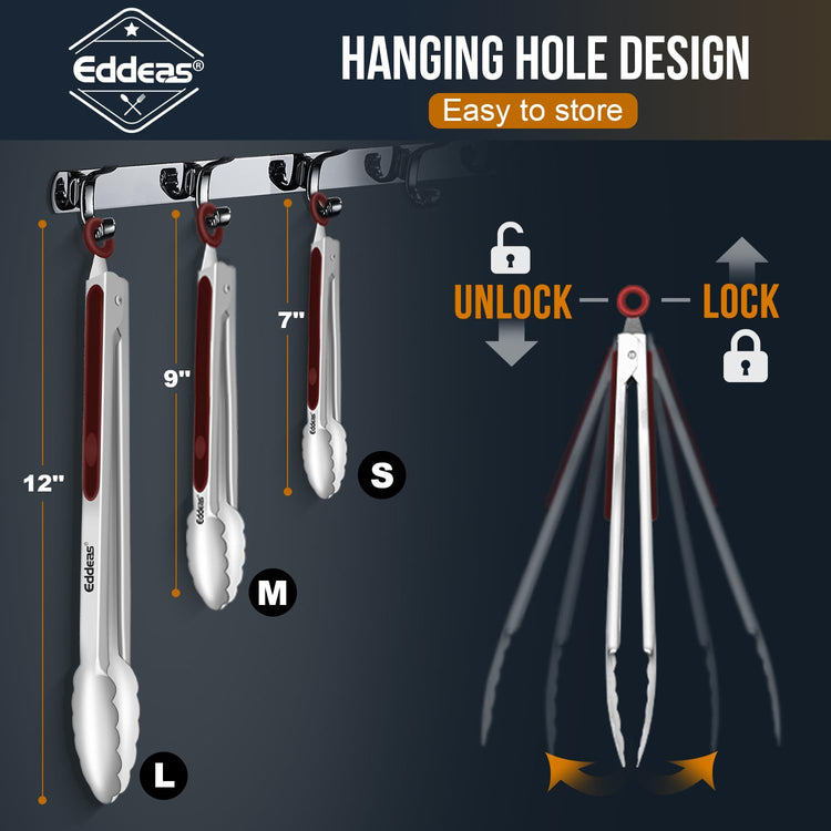 Tongs For Cooking (3 Count)
