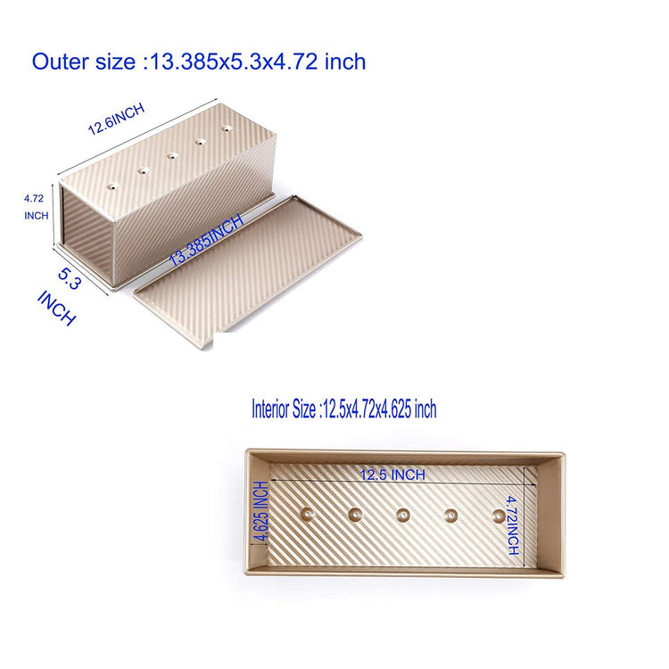 Pullman Loaf Pan w Cover (36.5 Count)