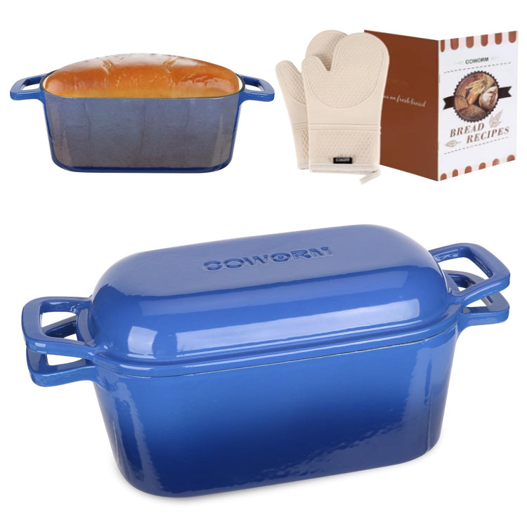 Enameled Dutch Oven for Sourdough Bread Baking