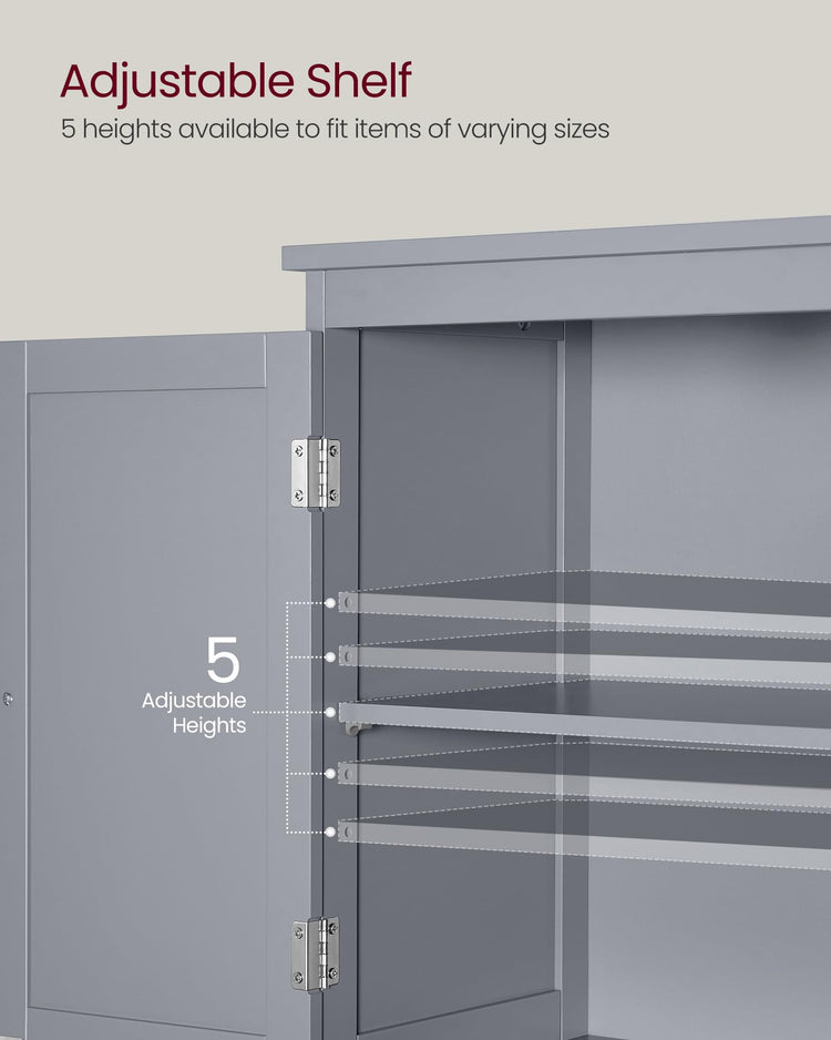 Bathroom Storage Cabinet with 2 Doors