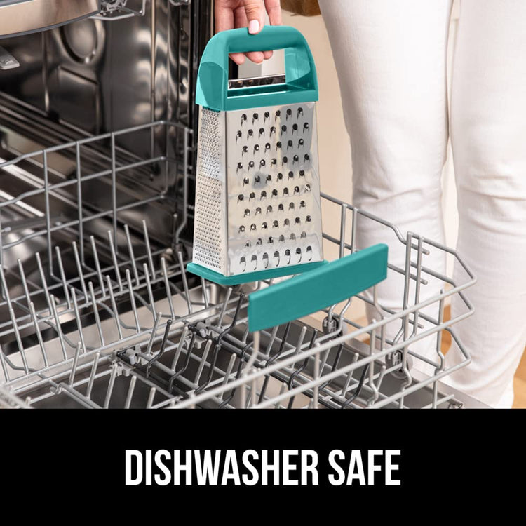 XL 4 Sided Stainless Steel Cheese Grater With Measurement Container