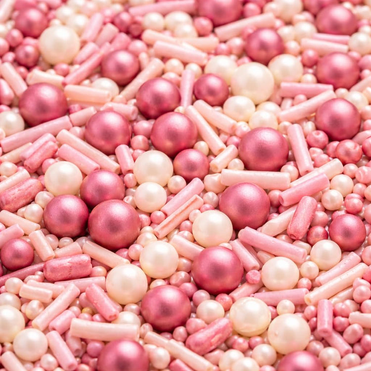 Pink Mauve & Ivory Sprinkle Mix