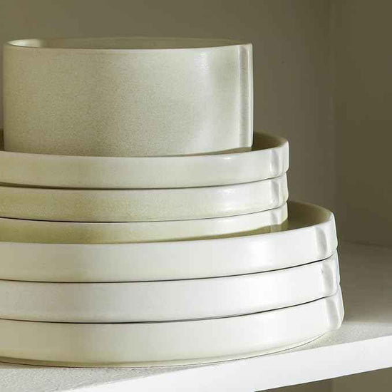 Stone Lain Bao 12-Piece Stoneware Dinnerware Set – Beige, Service for 4, Contemporary Round Dinner & Salad Plates with Cereal Bowls, Modern Tableware for Daily Dining, Hosting & Kitchen Décor