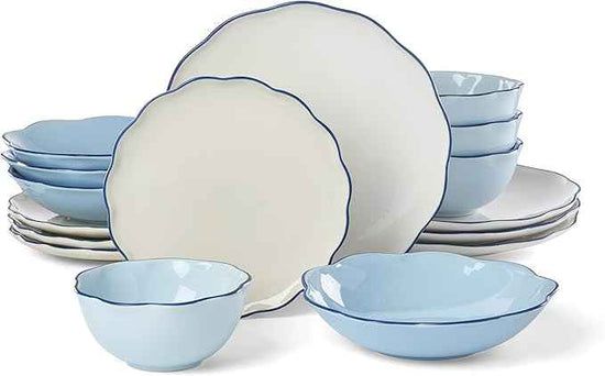 kate spade new york Garden Party 16-Piece Dinnerware Set, Blue