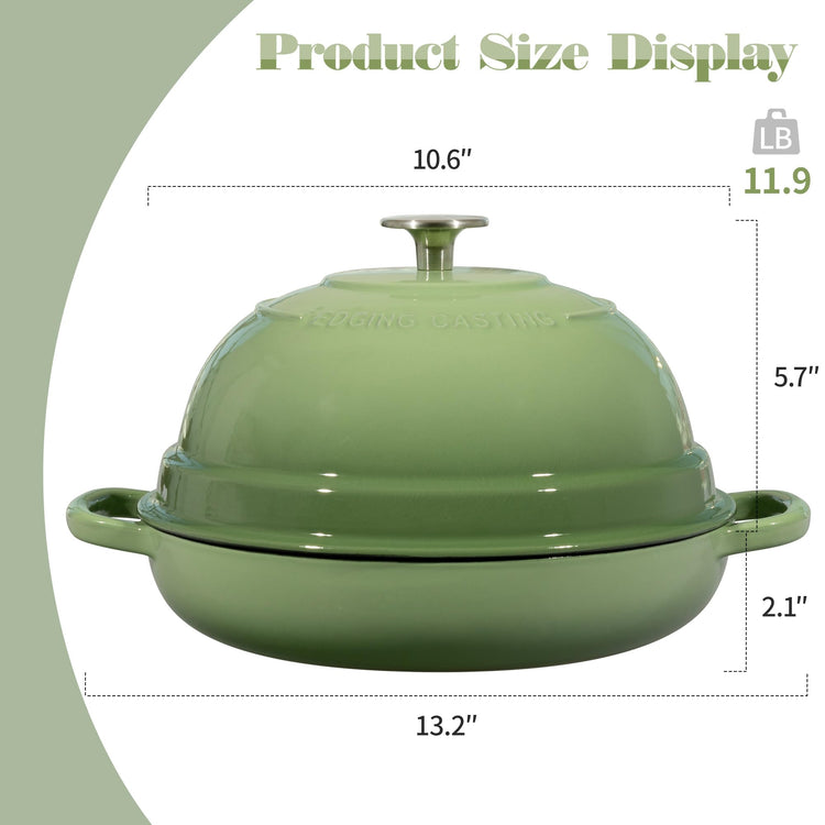Enameled Cast Iron Dutch Oven Pot with Lid