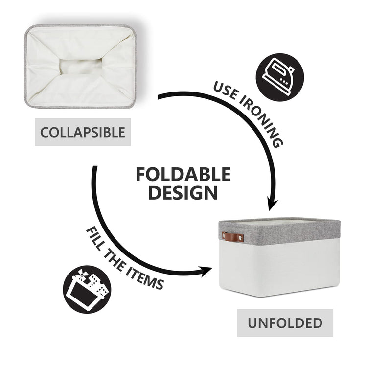 Storage Baskets for Organizing (3 Count)