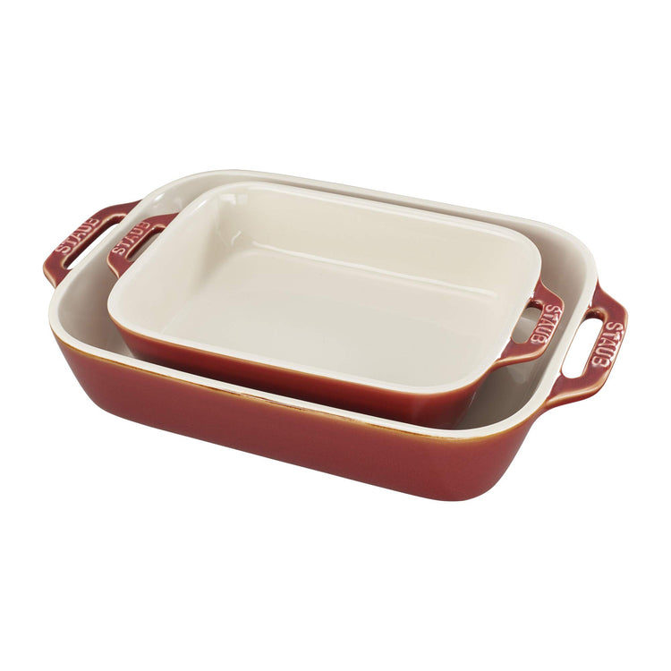 Ceramic 2 pc Rectangular Baking Dish Set (2 Count)