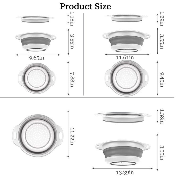 Collapsible Colander 3 (3 Count)