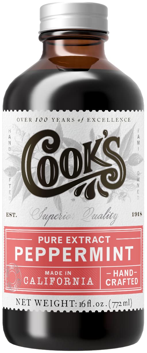 Pure Peppermint Extract for Baking & Beverages (16 Fl Oz)