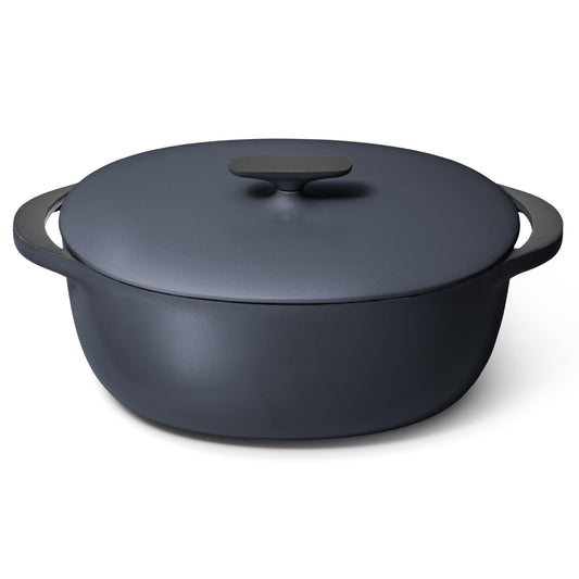 Enameled Cast Iron Oval Dutch Oven