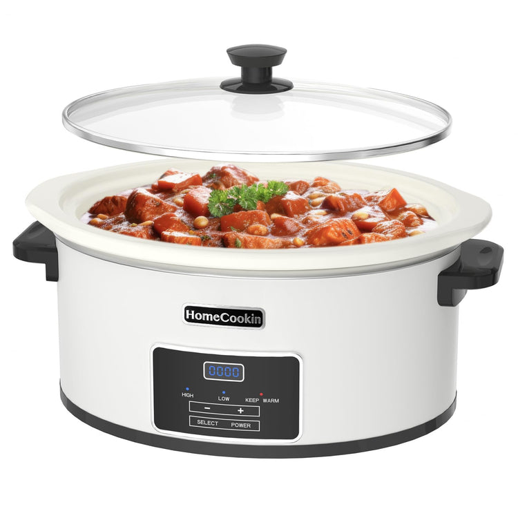8 Quart Programmable Slow Cooker with Timer Keep Warm
