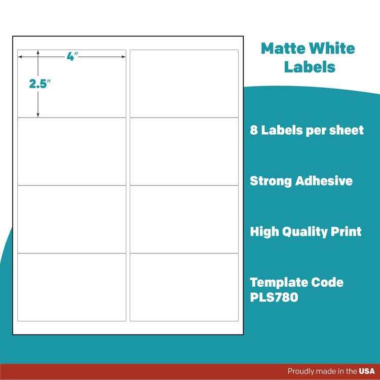 White Sticker Shipping (200 Count)