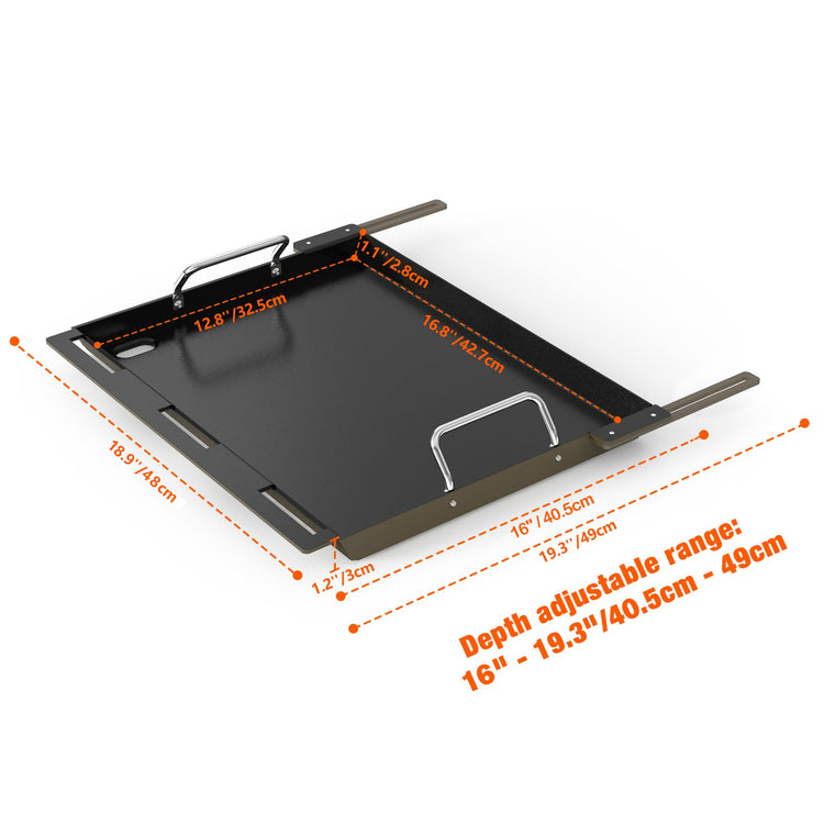Adjustable Griddle Insert for Gas Grill
