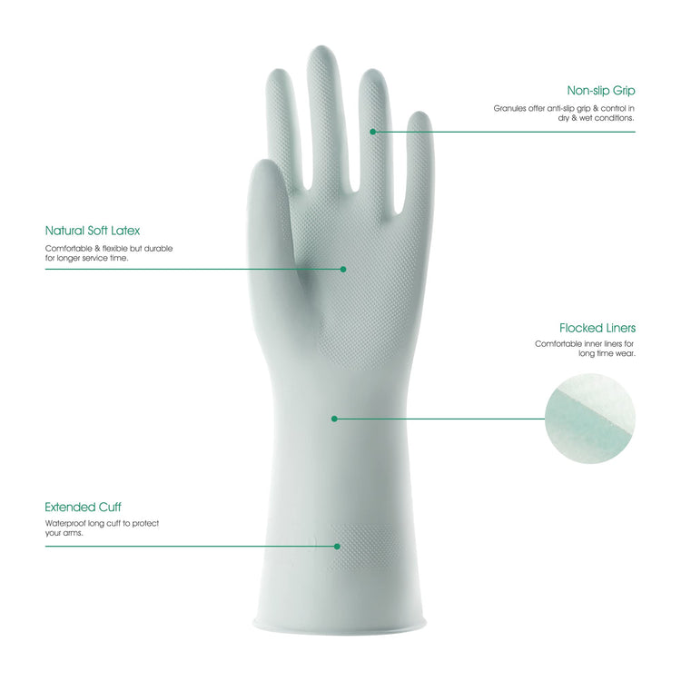 Small Reusable Rubber Dishwashing Cleaning Gloves for Kitchen Bathroom