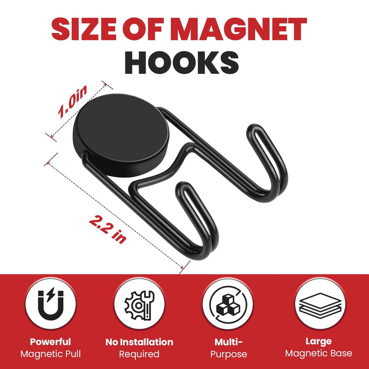Magnetic Hooks for Cruise Cabins 50Lbs+ Heavy Duty Magnet Hook