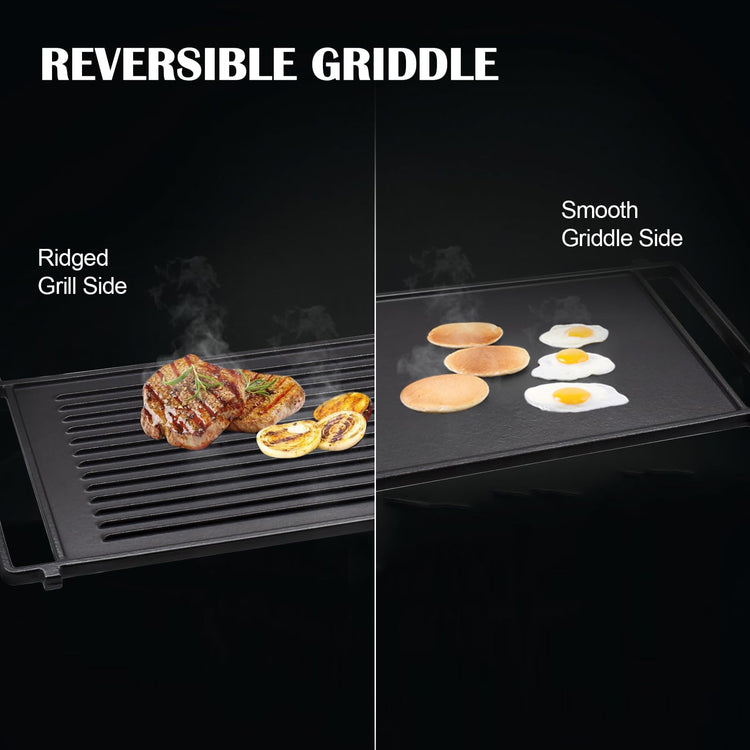 WB31X24998 Cast Iron Griddle Replacement for GE Gas Stove Griddle Plate