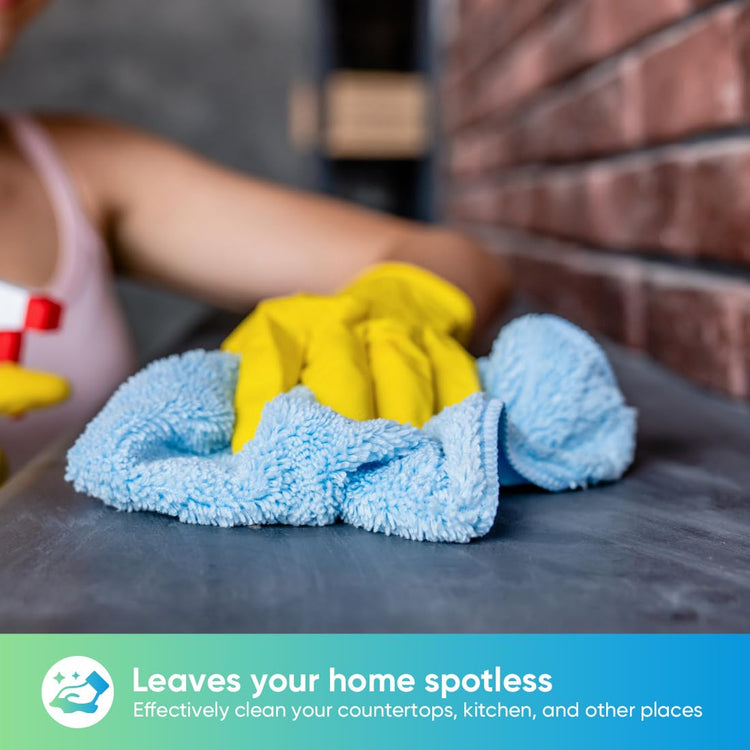 Blue Microfiber Cleaning Cloth (12 Count)