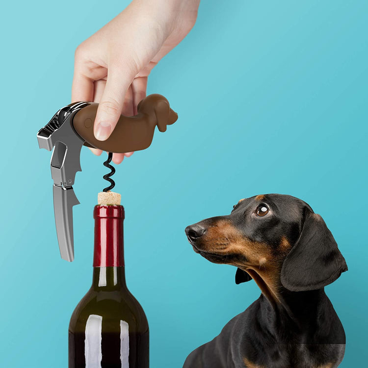 Buddy the Bordeaux Collie Black Dog Corkscrew