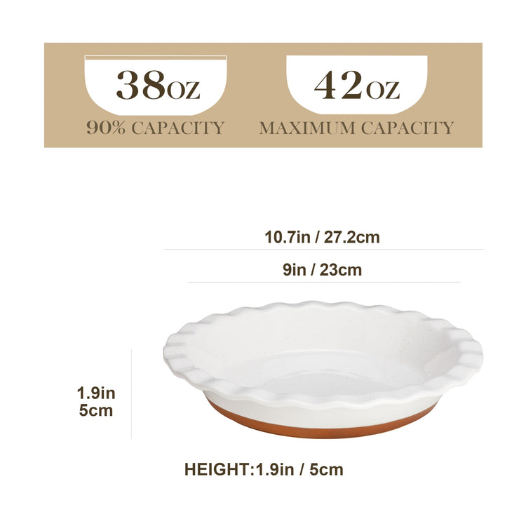 Ceramic Pie Pan Set of 2 (2 Count)
