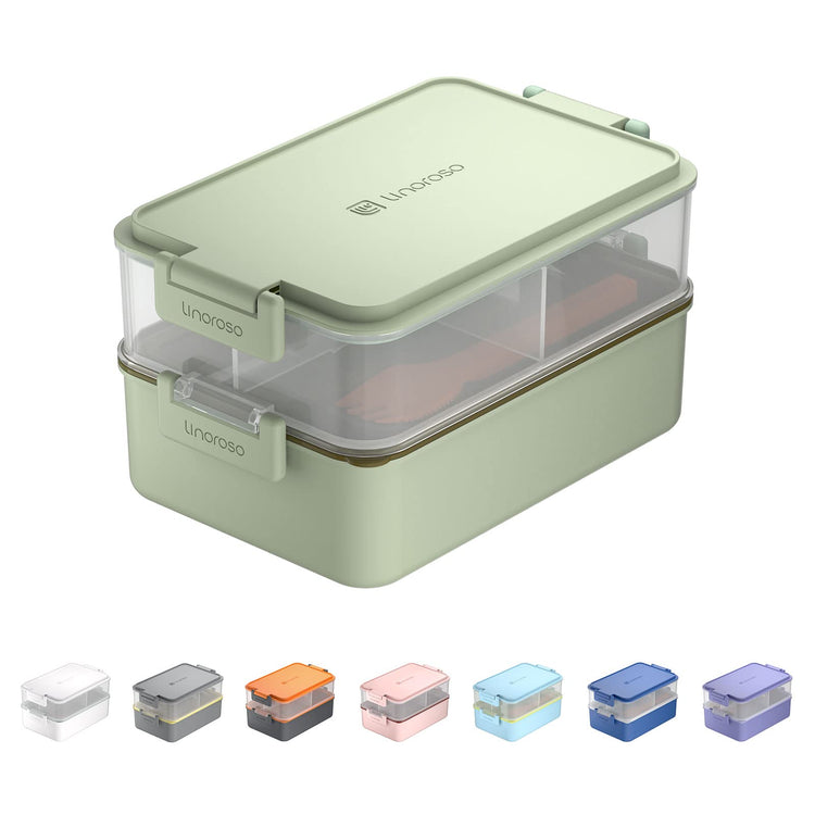 Stackable 2 Tier Adult Bento Box