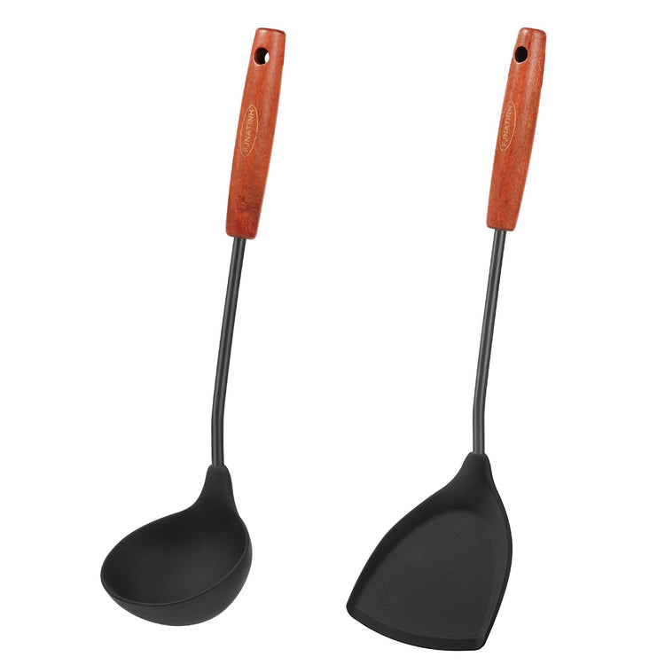 Silicone Wok Spatula and Ladle Tool Set (2 Count)