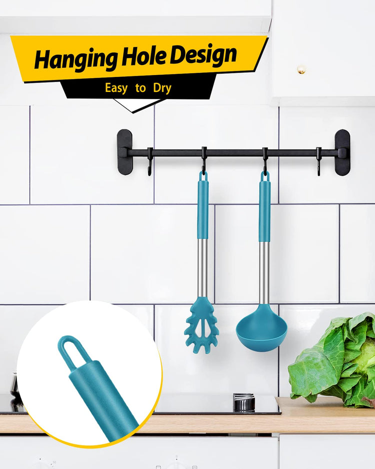 Silicone Pasta Fork and Ladle Spoon Set (2 Count)