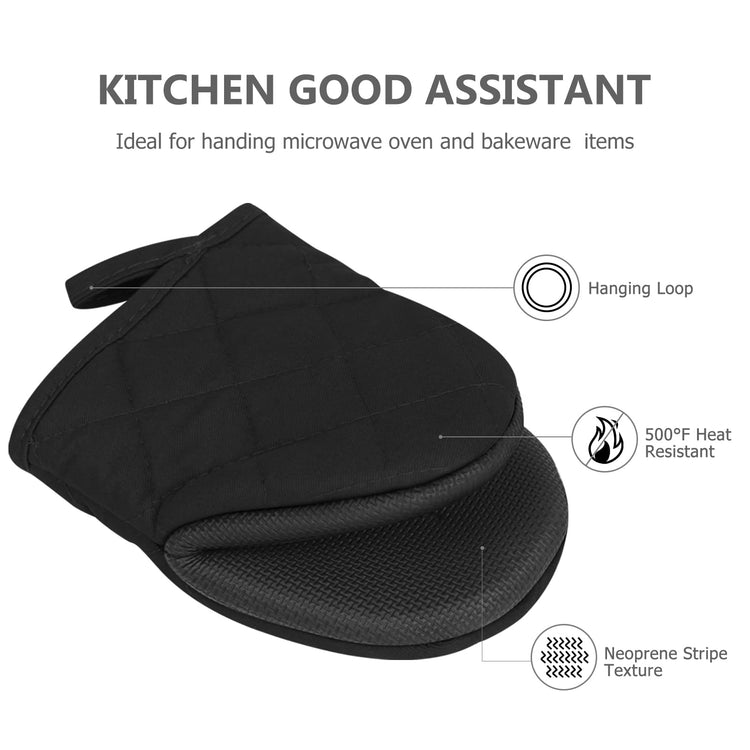 1 Pair Short Oven Mitts