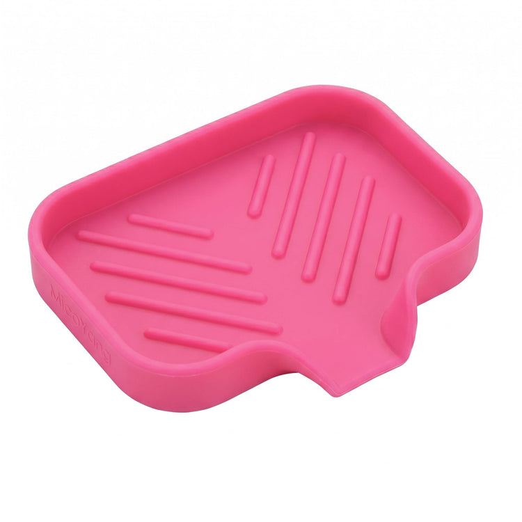 Silicone Soap Dish with Drain Spout