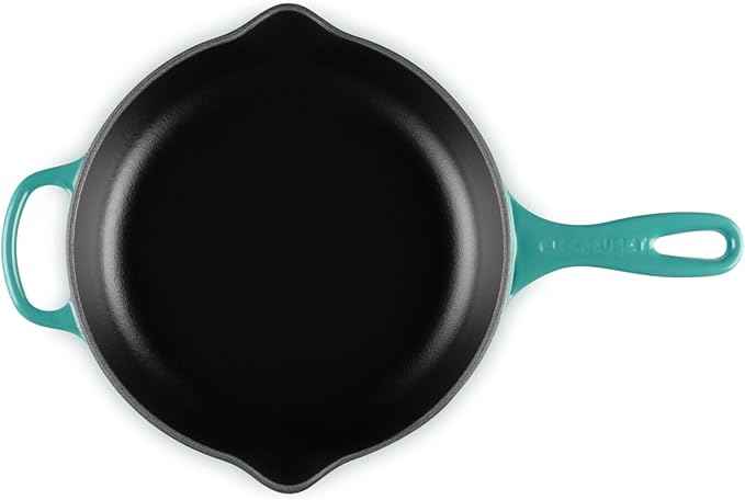 Le Creuset Enameled Cast Iron Signature Round Skillet, 9", Riviera