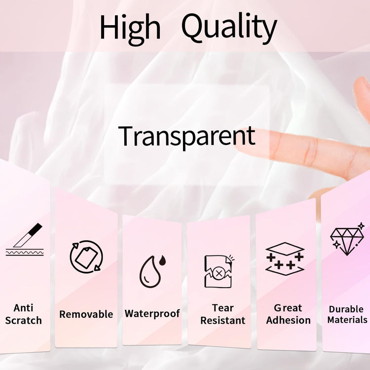 3x2 Inch Transparent Thermal Labels Stickers