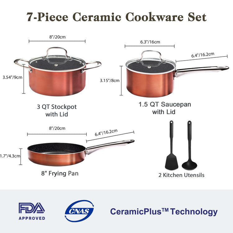 Pots and Pans Set 7 piece