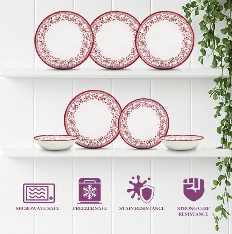 12 Piece Porcelain Dinnerware Set for 4