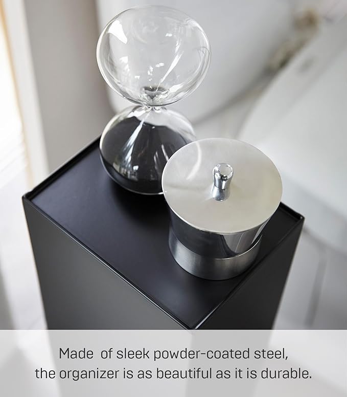 Yamazaki Home Tower Slim Bathroom Storage, Toilet Paper Stocker - Steel -