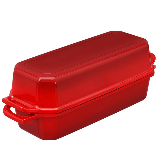 Bread Pan Cast Iron Loaf Pan with Lid Bread Loaf Pan 13x5 Inch Enameled Cast Iron Sourdough Bread Pan