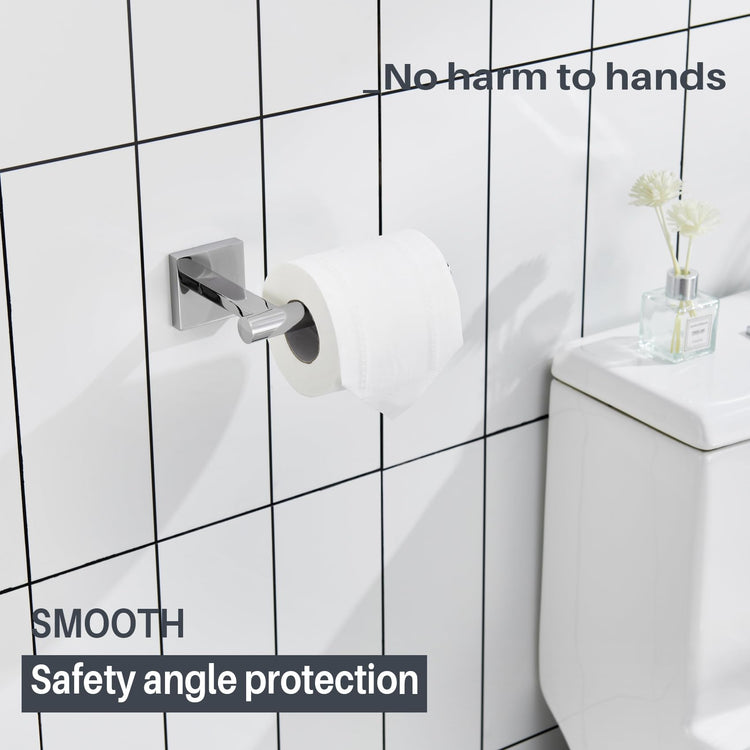 Toilet Paper Holder for Bathroom Toilet Roll Holder Hold Mega Rolls Wall Mounted