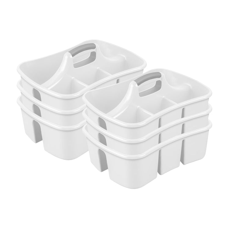 Divided Ultra Caddy Storage Organizer for Bathroom (6 Count)