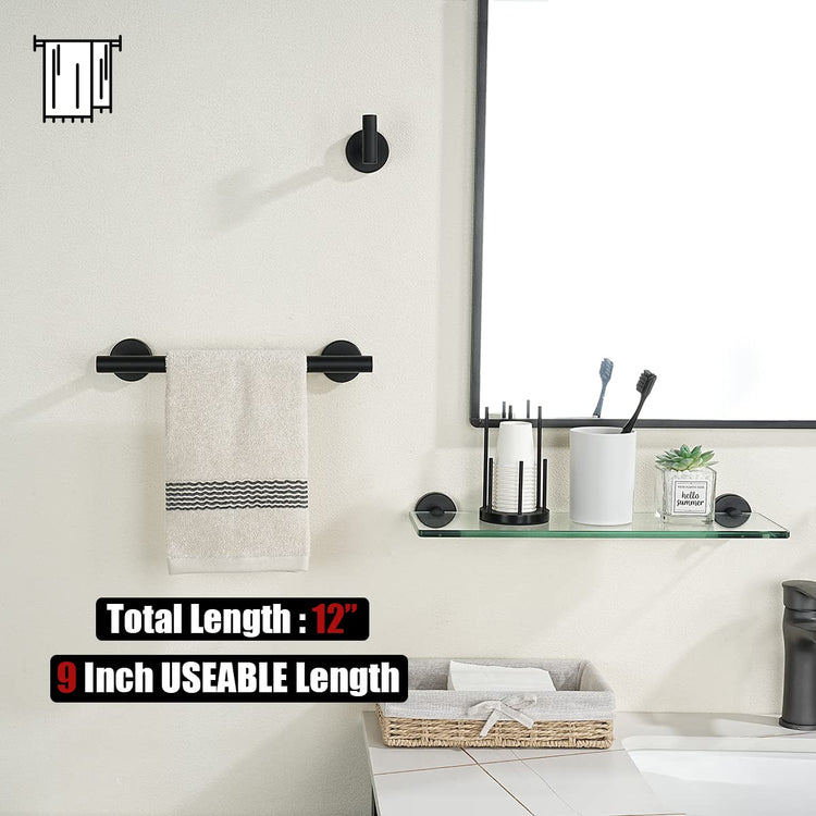 Black Towel Bar