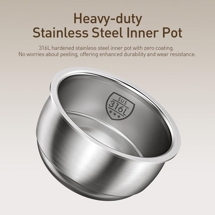 Stainless Steel Rice Cooker (6 Count)