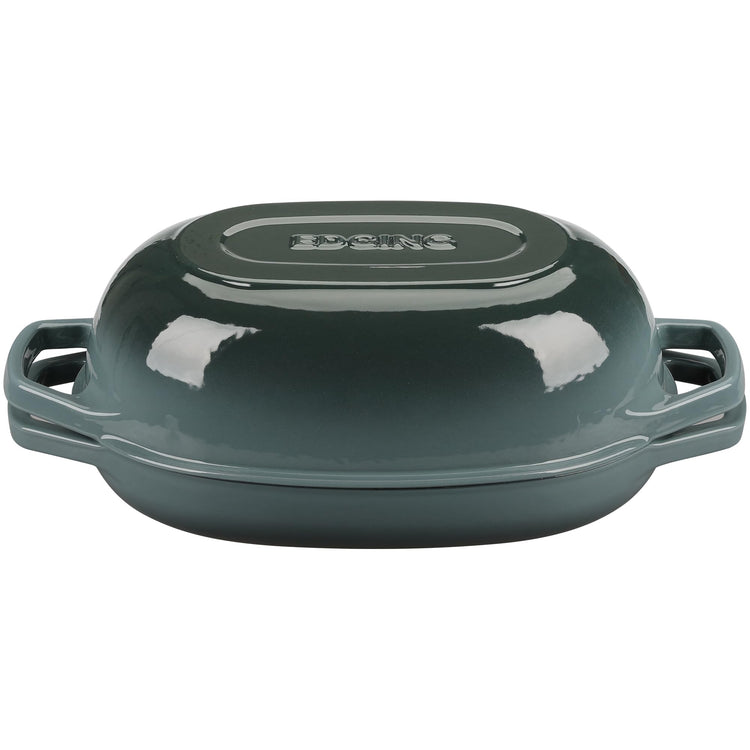 Enameled Cast Iron Oval Dutch Oven Pot with Lid