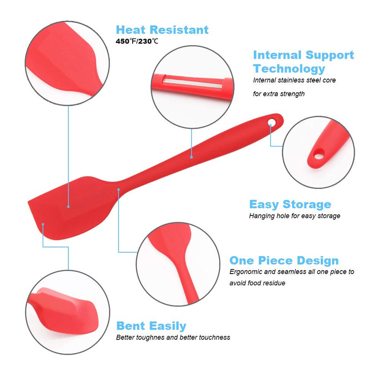3 Piece Silicone Spatula Set