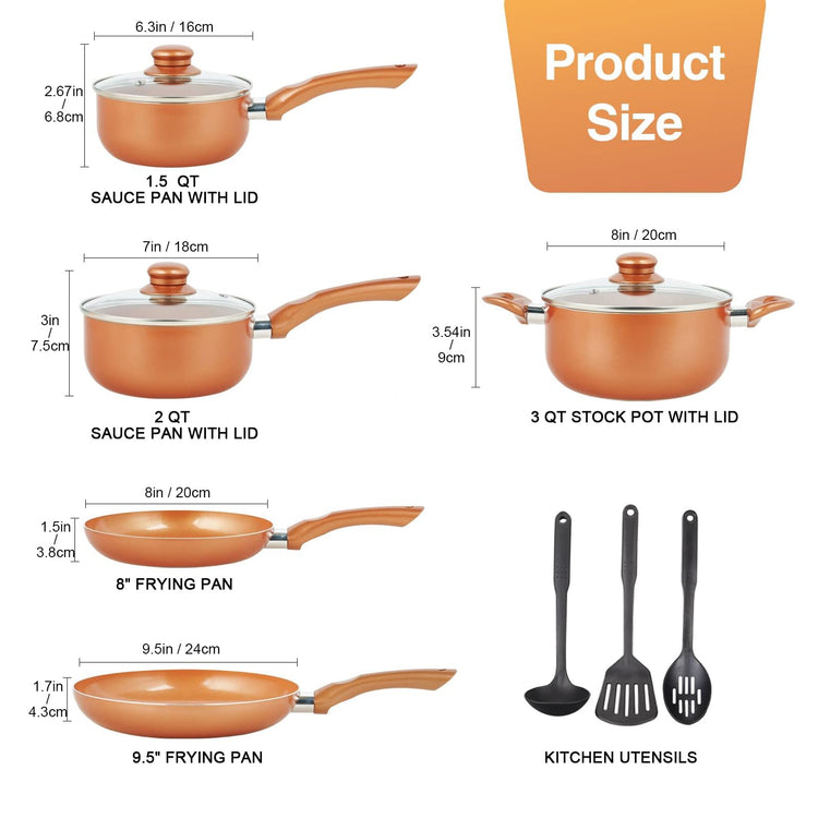 Pots and Pans Set Ultra Nonstick