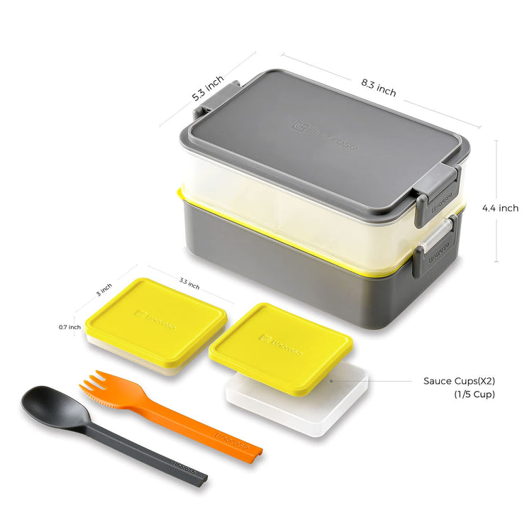 Stackable 2 Tier Adult Bento Box