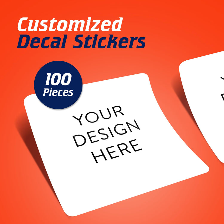Custom Vinyl Stickers Your Image (100 Count)